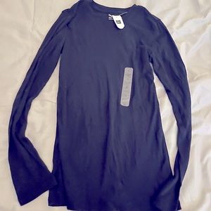 NWT Navy blue long sleeve women’s top
